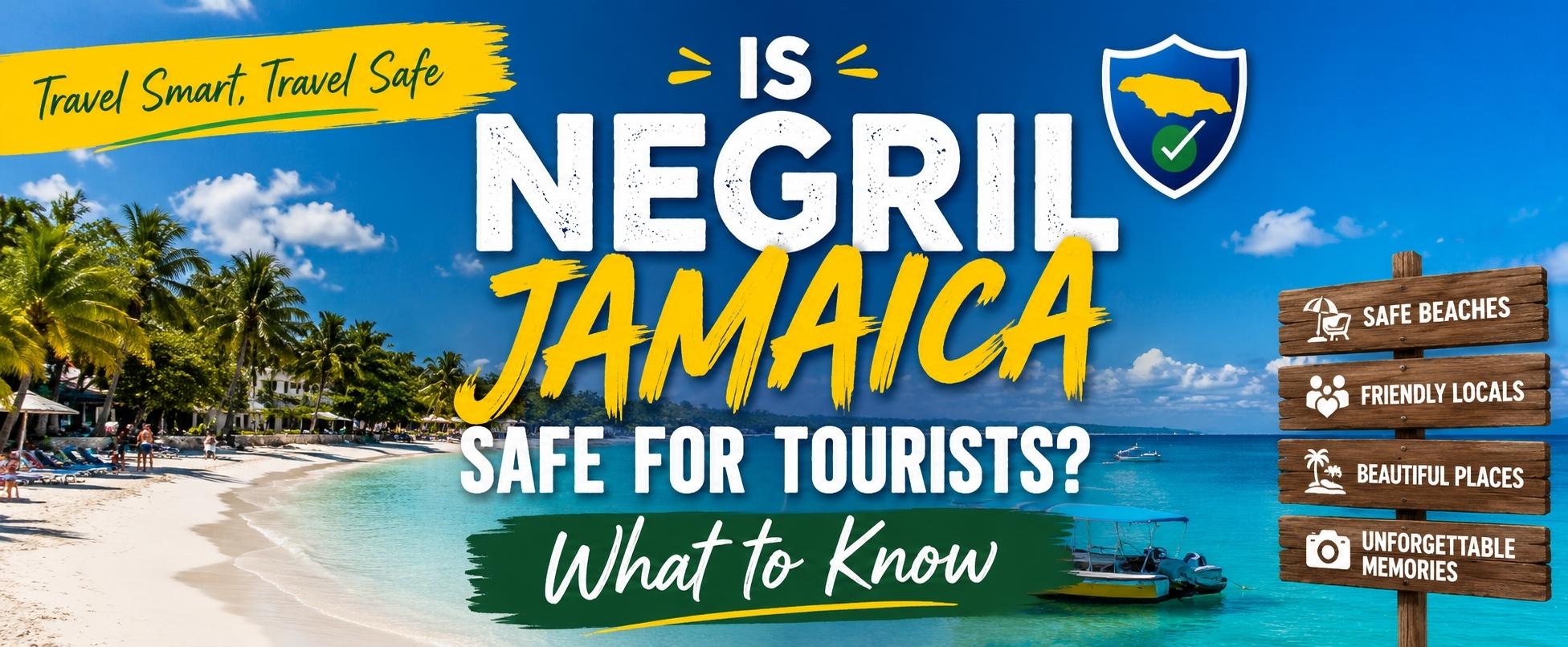 Is Negril Jamaica Safe? Tourists enjoying Seven Mile Beach, Negril resorts, and safe transportation in Jamaica