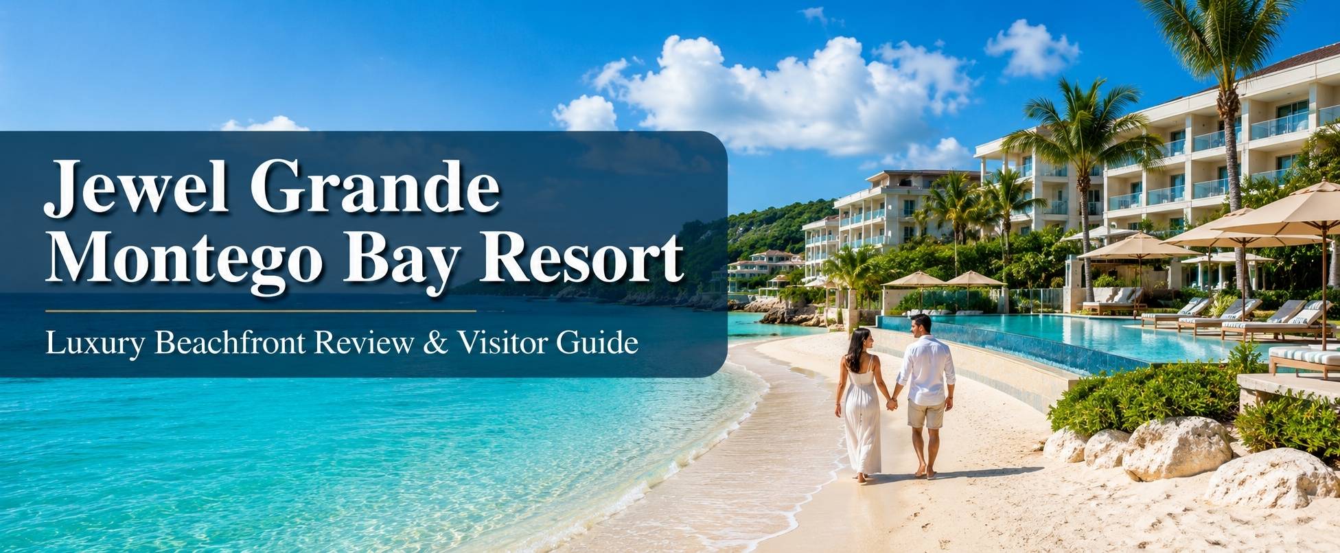 Jewel Grande Montego Bay Resort beachfront with luxury suites, infinity pool, and Caribbean Sea views in Jamaica.