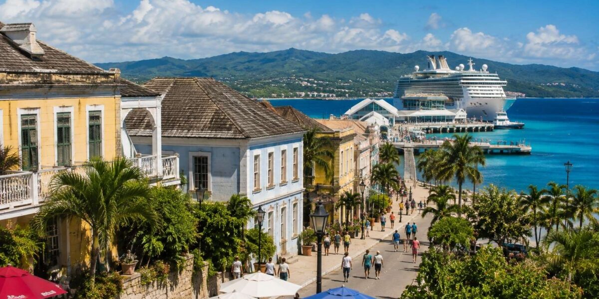 Where Is Falmouth Jamaica? Historic Georgian buildings, Caribbean waterfront, and cruise port in Falmouth, Jamaica.