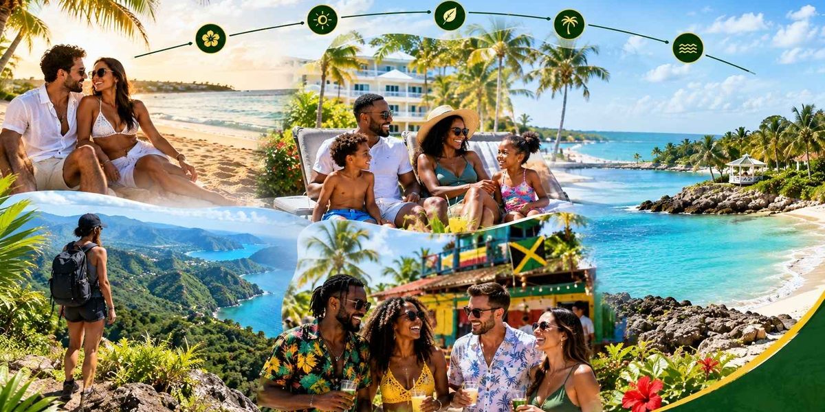 Best month to visit Jamaica for different trip types including family, honeymoon, adventure, and group travel.
